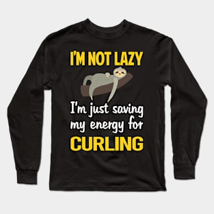 Funny Lazy Curling Long Sleeve T-Shirt